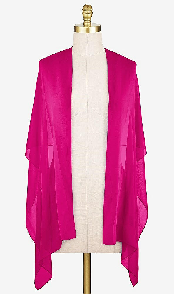 Front View - Think Pink Lux Chiffon Stole