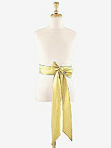Front View Thumbnail - Sunflower Matte Satin Flower Girl Sash
