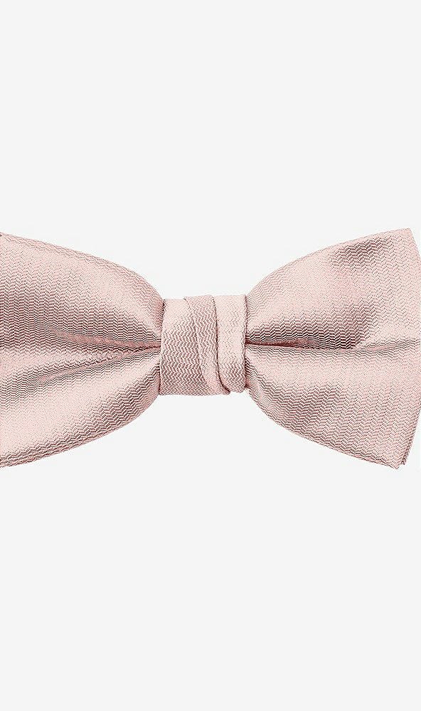 Front View - Rose - PANTONE Rose Quartz Yarn-Dyed Boy's Bow Tie by After Six