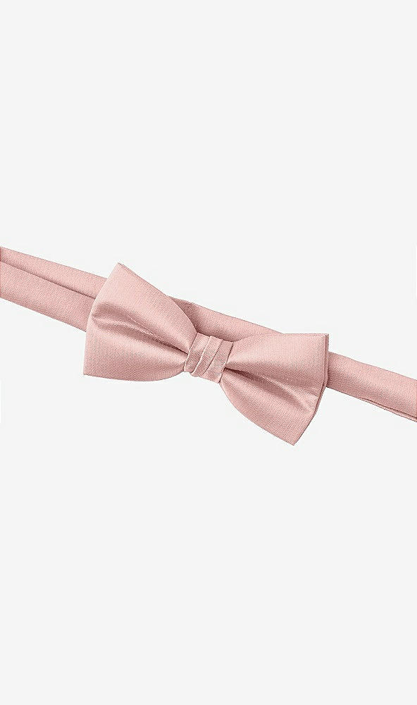 Back View - Rose - PANTONE Rose Quartz Yarn-Dyed Boy's Bow Tie by After Six