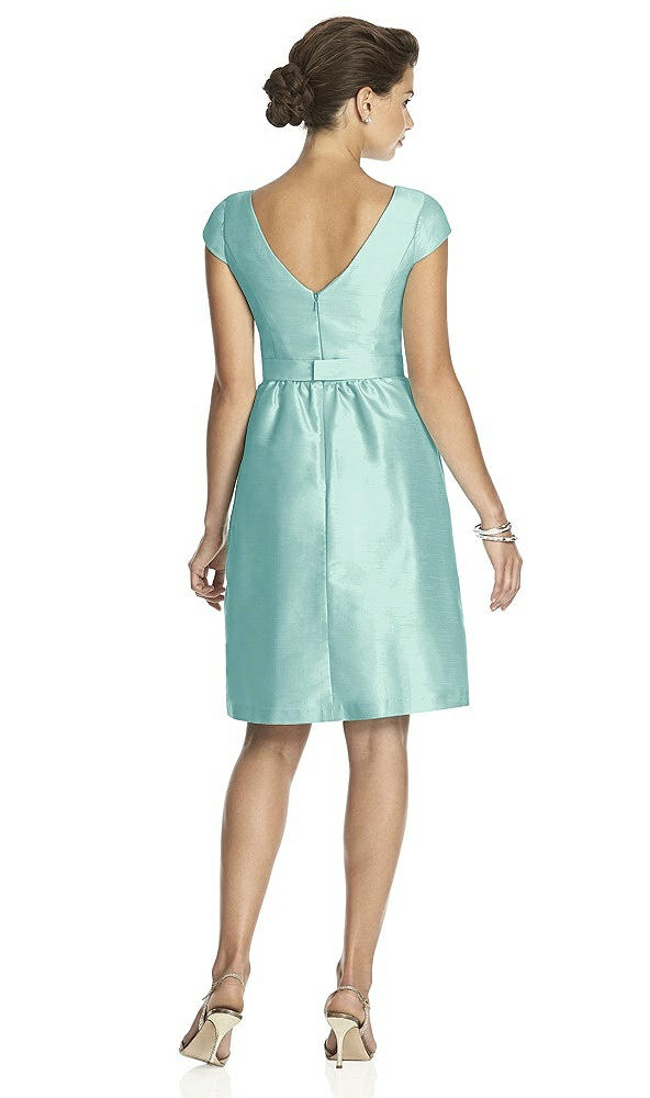 Alfred Sung Cap Sleeve Cocktail Bridesmaid Dress D568 In Seaside | The Dessy Group