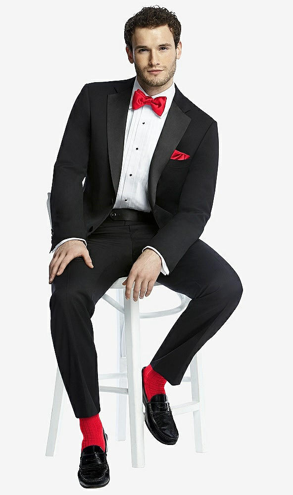 Front View - Flame Men's Socks in Wedding Colors by After Six
