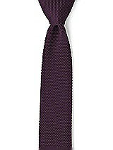 Front View Thumbnail - Aubergine Knit Narrow Ties by After Six
