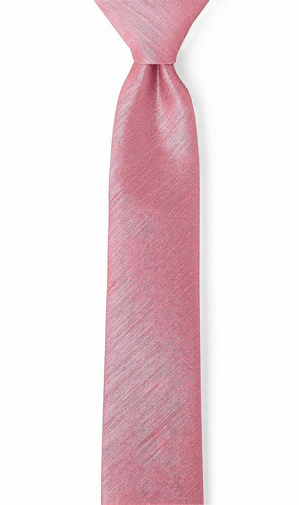Front View - Carnation Dupioni Narrow Ties by After Six