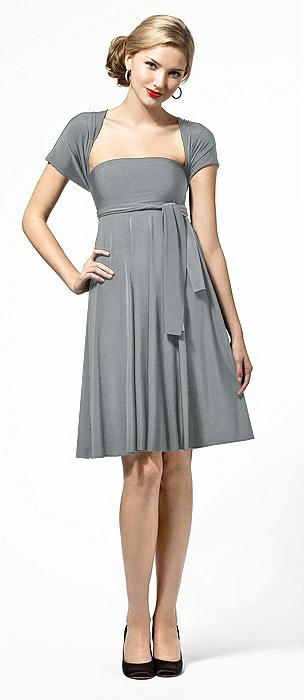 Twist Wrap Convertible Mini Dress