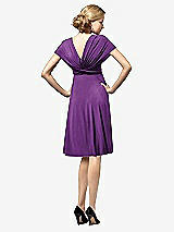 Rear View Thumbnail - African Violet Twist Wrap Convertible Mini Dress