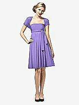 Front View Thumbnail - Tahiti Twist Wrap Convertible Mini Dress