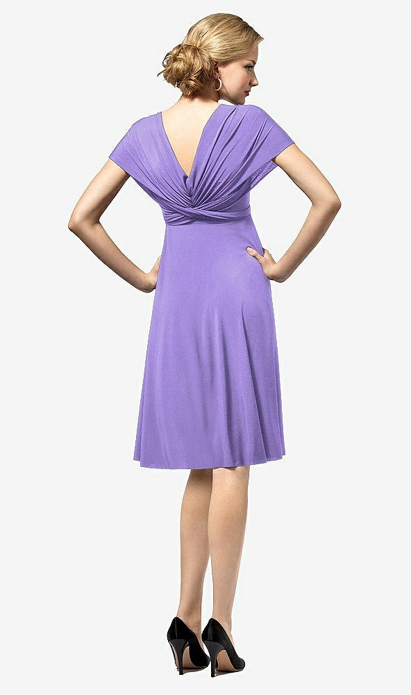 Back View - Tahiti Twist Wrap Convertible Mini Dress