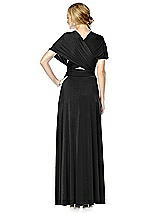 Alt View 2 Thumbnail - Black Twist Wrap Convertible Maxi Dress