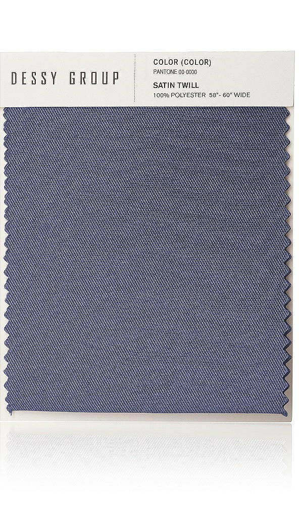 Front View - French Blue Satin Twill Swatch