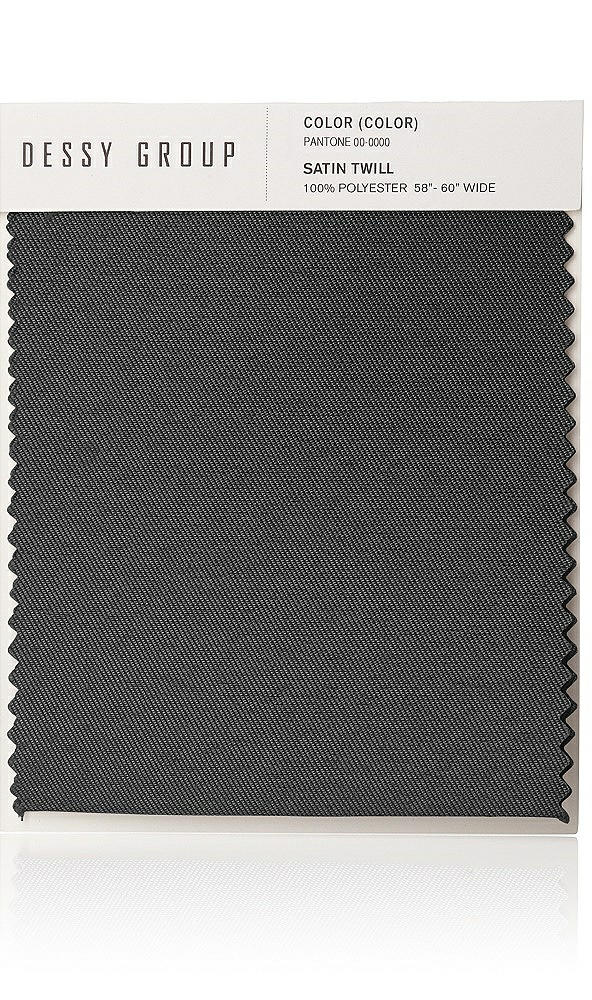 Front View - Pewter Satin Twill Swatch