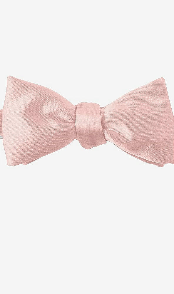 Front View - Rose - PANTONE Rose Quartz Matte Satin Bow Ties by After Six