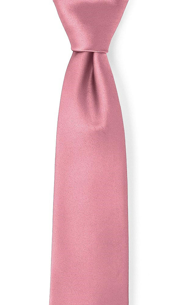 Front View - Carnation Matte Satin Neckties by After Six
