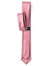 Rear View Thumbnail - Carnation Matte Satin Narrow Ties by After Six