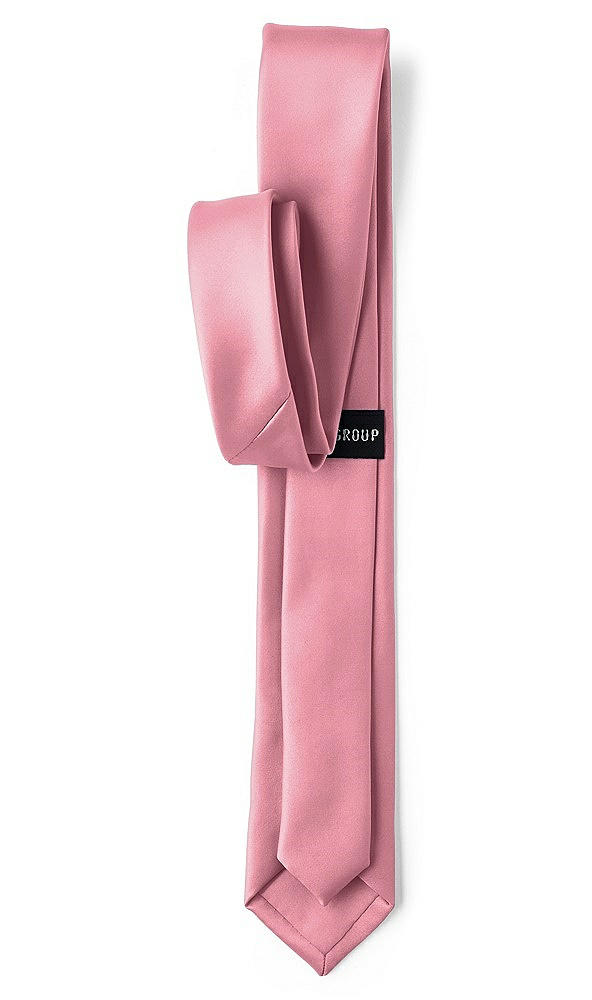 Back View - Carnation Matte Satin Narrow Ties by After Six