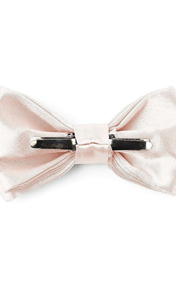 Back View - Blush Matte Satin Boy's Clip Bow Tie by After Six
