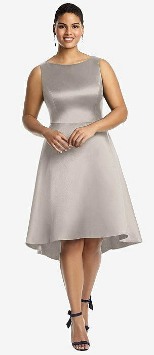 Taupe Cocktail Bridesmaid Dresses