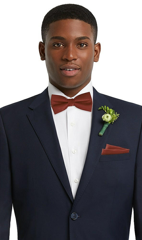 Front View - Auburn Moon Classic Yarn-Dyed Bow Ties by After Six