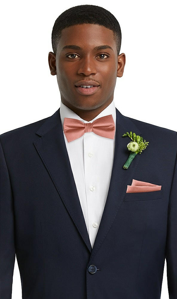 Front View - Desert Rose Classic Yarn-Dyed Bow Ties by After Six