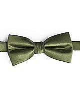 Side View Thumbnail - Olive Green Classic Yarn-Dyed Bow Ties by After Six