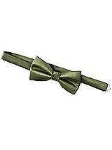 Rear View Thumbnail - Olive Green Classic Yarn-Dyed Bow Ties by After Six