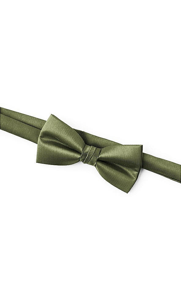 Back View - Olive Green Classic Yarn-Dyed Bow Ties by After Six