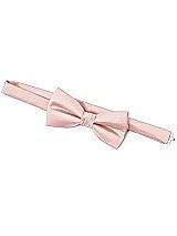 Rear View Thumbnail - Rose - PANTONE Rose Quartz Classic Yarn-Dyed Bow Ties by After Six