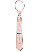 Rear View Thumbnail - Rose - PANTONE Rose Quartz Classic Yarn-Dyed Pre-Knotted Neckties by After Six