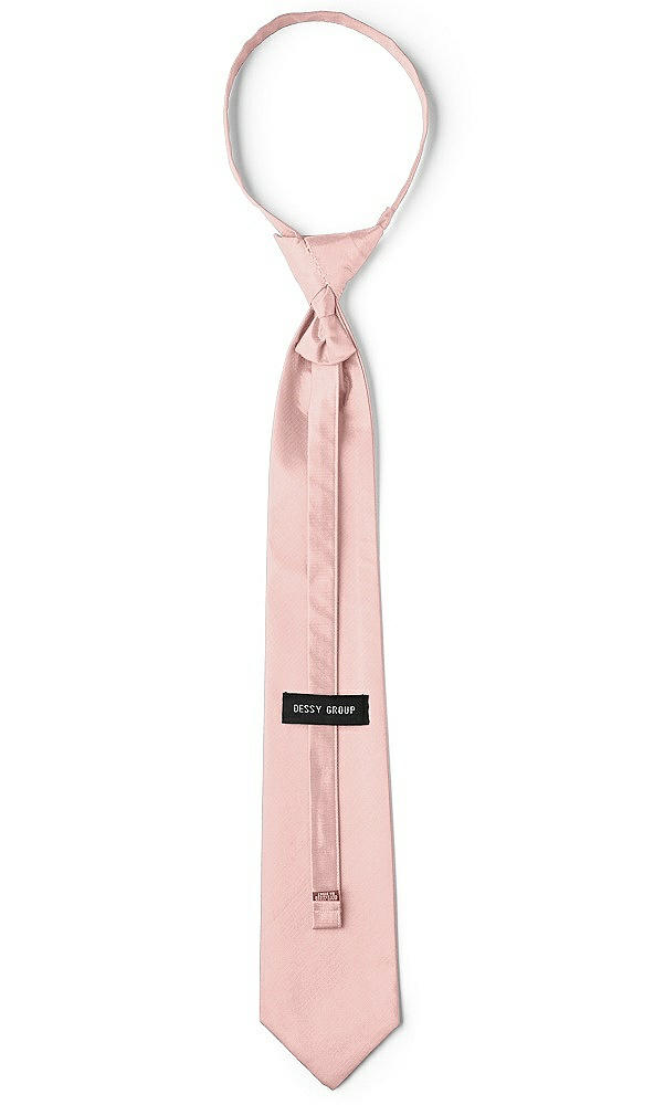 Back View - Rose - PANTONE Rose Quartz Classic Yarn-Dyed Pre-Knotted Neckties by After Six