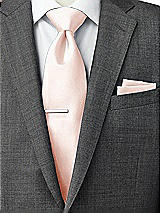 Rear View Thumbnail - Blush Classic Yarn-Dyed Pocket Squares by After Six