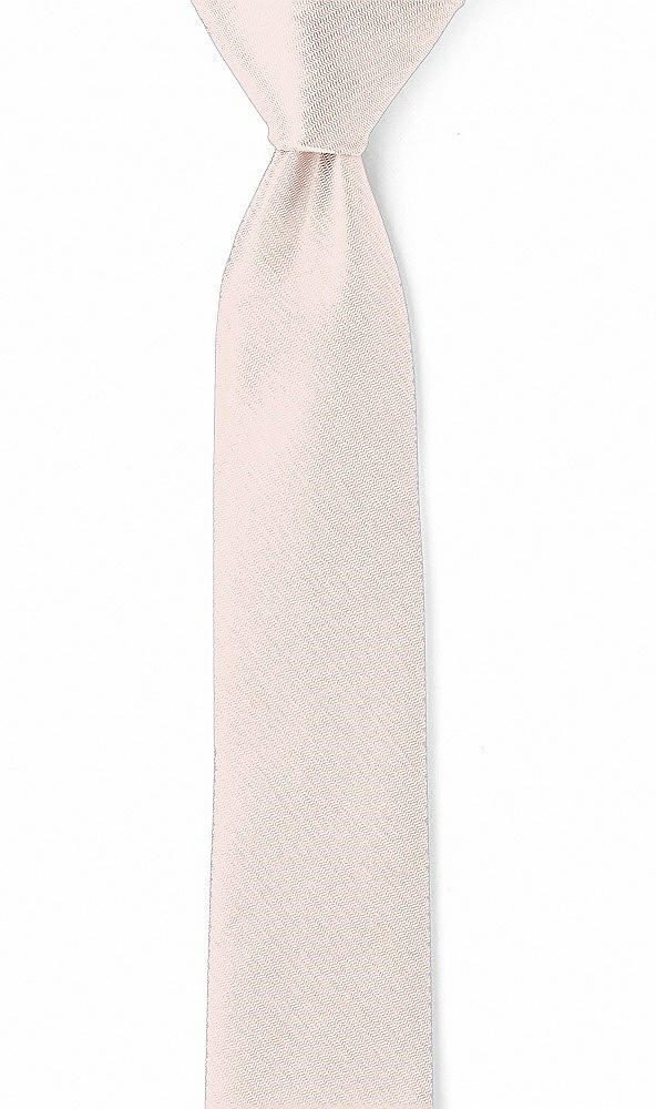 Front View - Pearl Pink Yarn-Dyed Narrow Ties by After Six