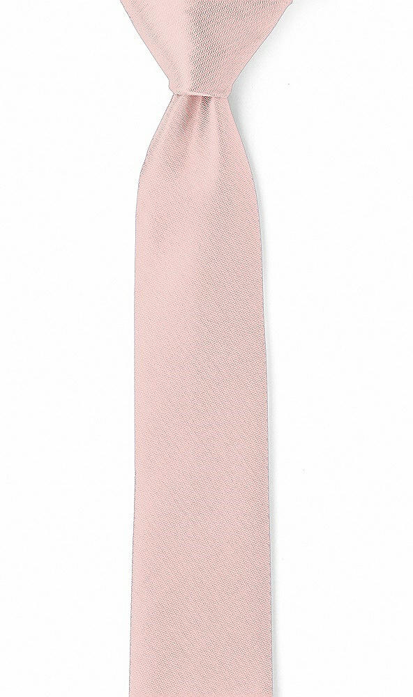 Front View - Rose - PANTONE Rose Quartz Yarn-Dyed Narrow Ties by After Six