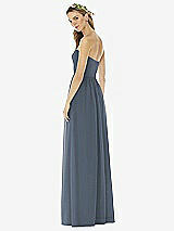 Alt View 2 Thumbnail - Silverstone Strapless Draped Bodice Maxi Dress with Front Slits