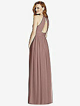 Rear View Thumbnail - Sienna Cutout Open-Back Shirred Halter Maxi Dress