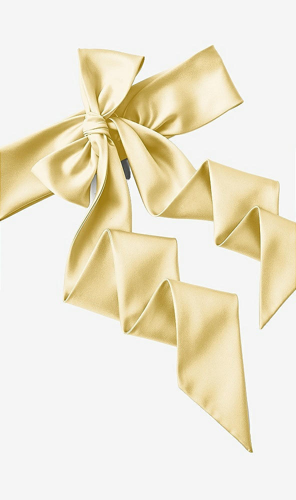 Back View - Maize Satin Twill Wedding Sash