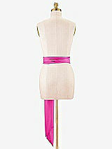 Alt View 3 Thumbnail - Think Pink Satin Twill Wedding Sash