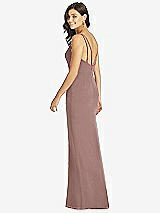 Rear View Thumbnail - Sienna Keyhole Neck Mermaid Dress with Front Slit