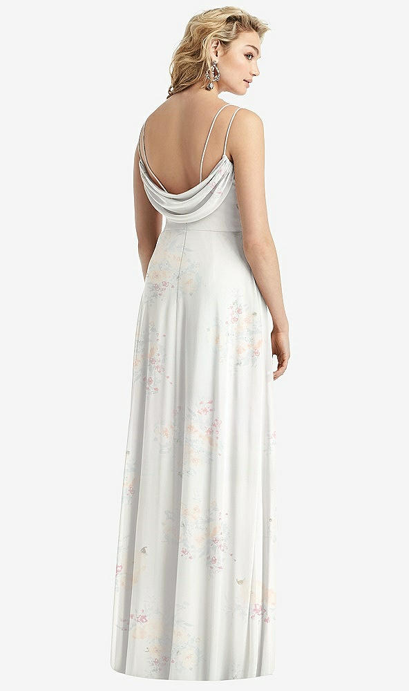 Front View - Spring Fling Cowl-Back Double Strap Maxi Dress with Side Slit