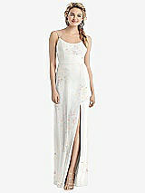 Rear View Thumbnail - Spring Fling Cowl-Back Double Strap Maxi Dress with Side Slit