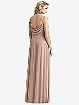 Front View Thumbnail - Bliss Cowl-Back Double Strap Maxi Dress with Side Slit