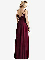 Front View Thumbnail - Cabernet Cowl-Back Double Strap Maxi Dress with Side Slit