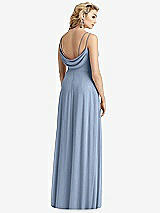 Front View Thumbnail - Cloudy Cowl-Back Double Strap Maxi Dress with Side Slit