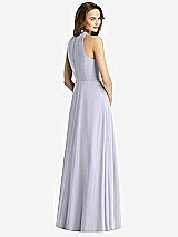 Rear View Thumbnail - Silver Dove Sleeveless Halter Chiffon Maxi Dress
