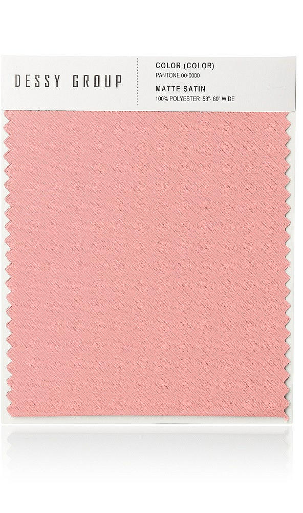 Front View - Apricot Matte Satin Fabric Swatch