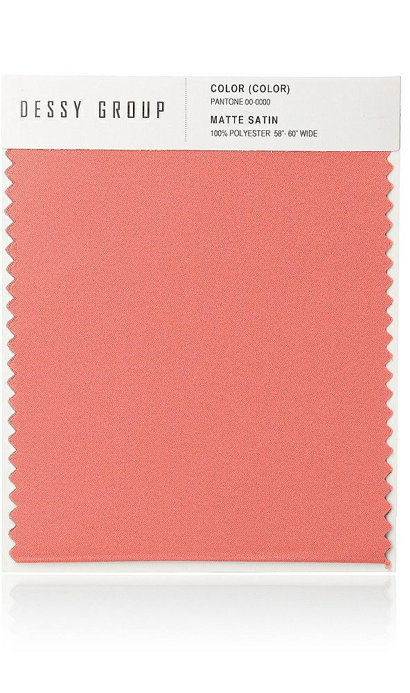 Front View - Ginger Matte Satin Fabric Swatch