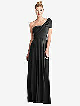 Front View Thumbnail - Black Loop Convertible Maxi Dress