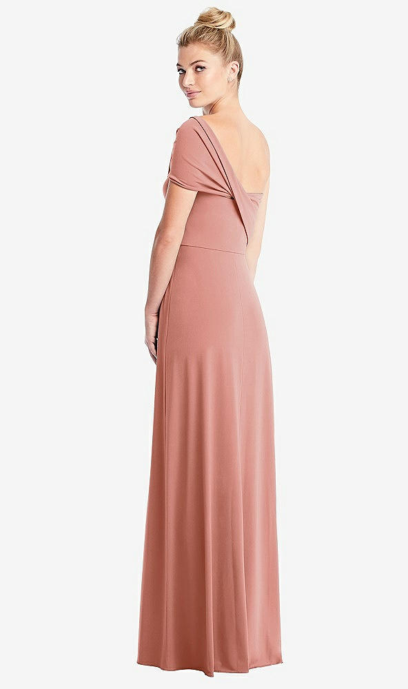 Back View - Desert Rose Loop Convertible Maxi Dress