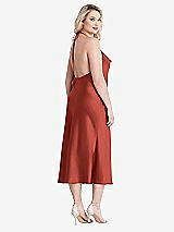 Alt View 3 Thumbnail - Amber Sunset Cowl-Neck Convertible Midi Slip Dress - Piper