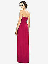 Alt View 2 Thumbnail - Vivid Pink Strapless Draped Chiffon Maxi Dress - Lila