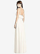 Rear View Thumbnail - Ivory Ruffle-Trimmed Backless Maxi Dress